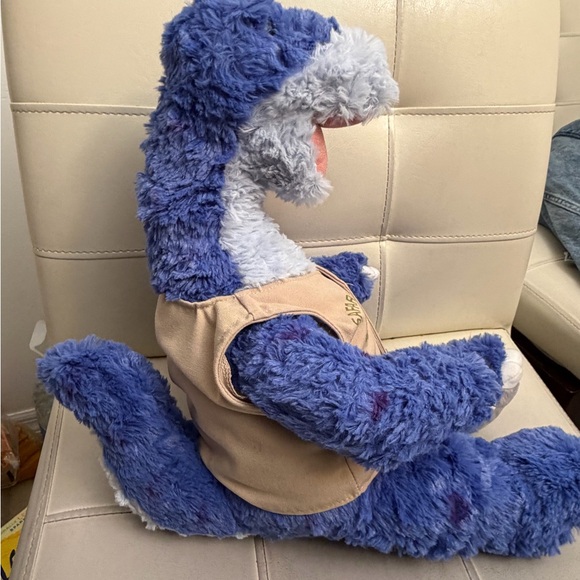 Build-A-Bear Blue Dinosaur with Tan safari Vest - Picture 8 of 10